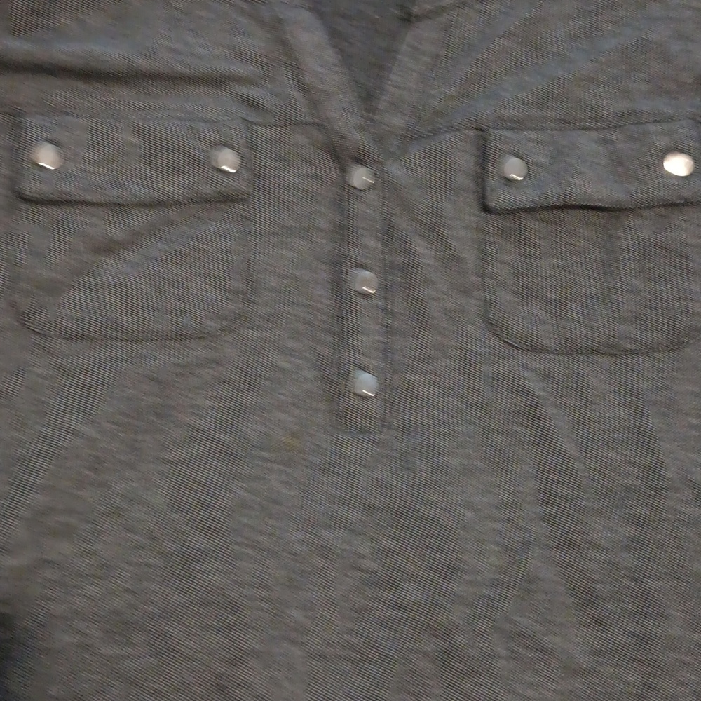 NAVY Long Sleeve Henley Shirt - Picture 3 of 6
